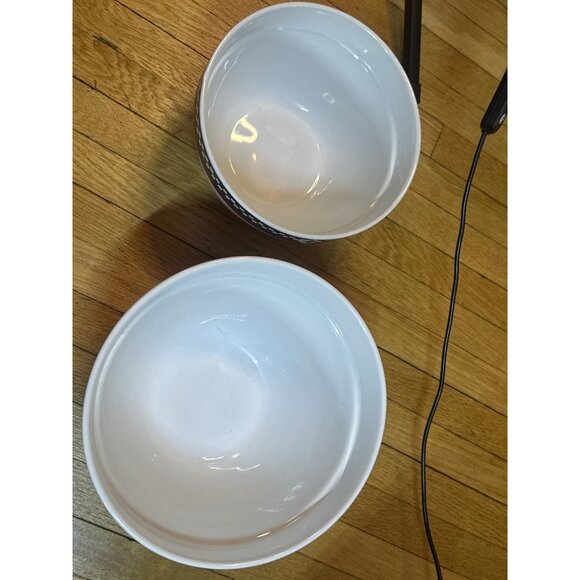 VTG International Rooster Bowls Set 2 Farmhouse Mixing & Serving Bowls 8.5" & 7" - Picture 5 of 9